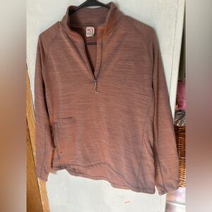 Kari Traa Women’s Berthe Midlayer Half-Zip Fleece Pullover – Mauve – M